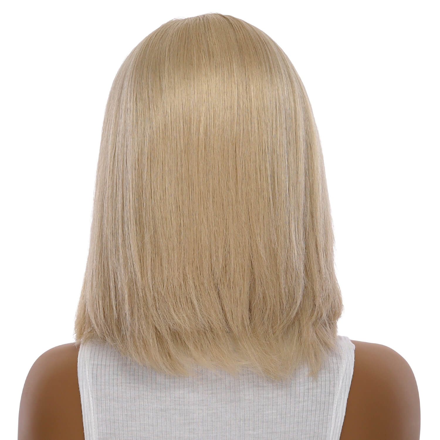 13" Victoria Silk Top Wig Beige Blonde w/ No Rooting