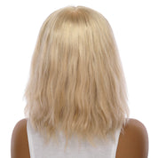 13" Victoria Silk Top Wig Beige Blonde w/ No Rooting Wavy