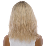 13" Victoria Silk Top Wig Beige Blonde Wavy