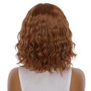 13" Victoria Silk Top Wig Copper Wavy