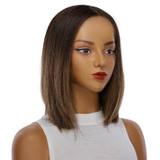 13" Victoria Silk Top Wig Dark Brown Balayage