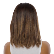 13" Victoria Silk Top Wig Dark Brown Balayage