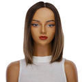 13" Victoria Silk Top Wig Dark Brown Balayage