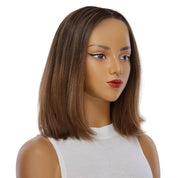 13" Victoria Silk Top Wig Dark Brown Ombre