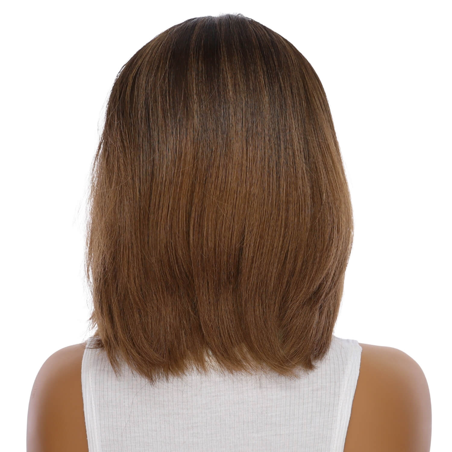 13" Victoria Silk Top Wig Dark Brown Ombre