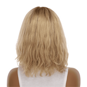 13" Victoria Silk Top Wig Golden Blonde Wavy