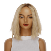 13" Victoria Silk Top Wig Golden Blonde Wavy