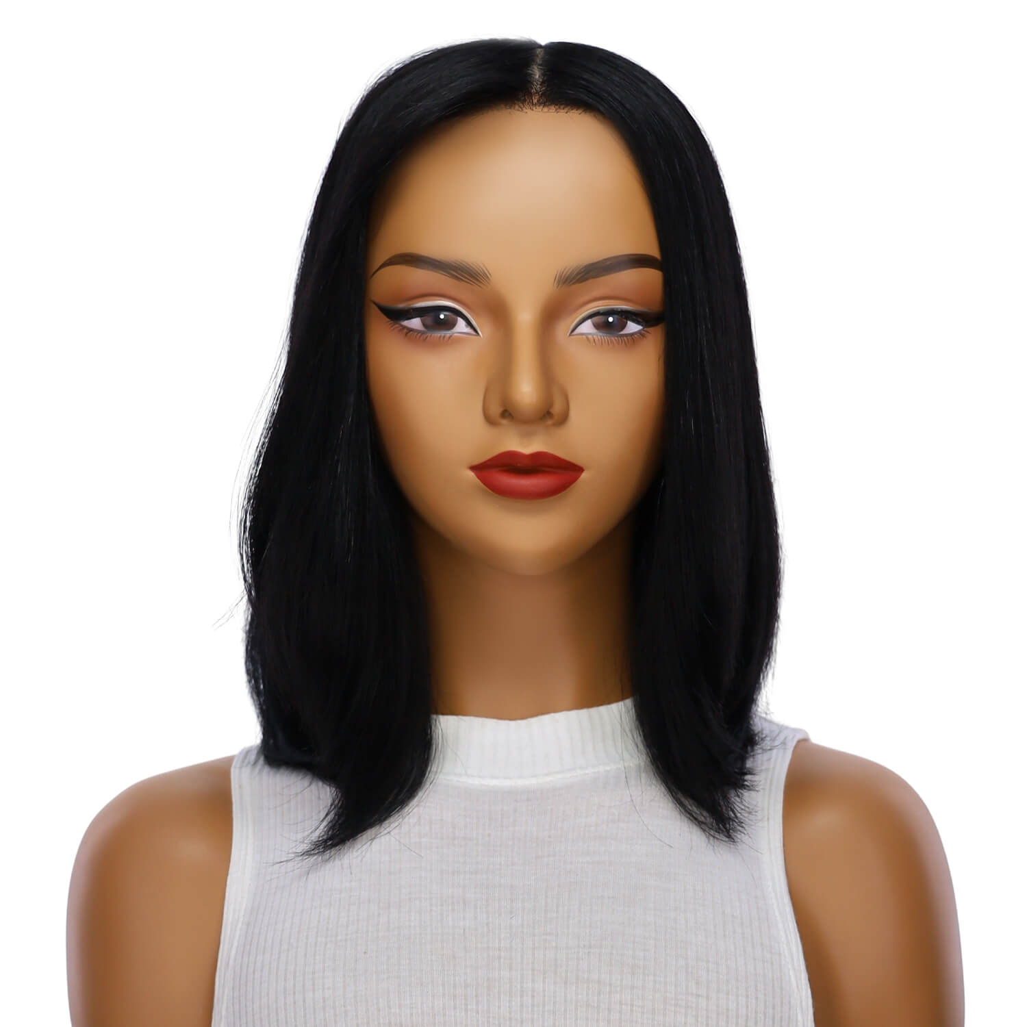 13" Victoria Silk Top Wig Jet Black