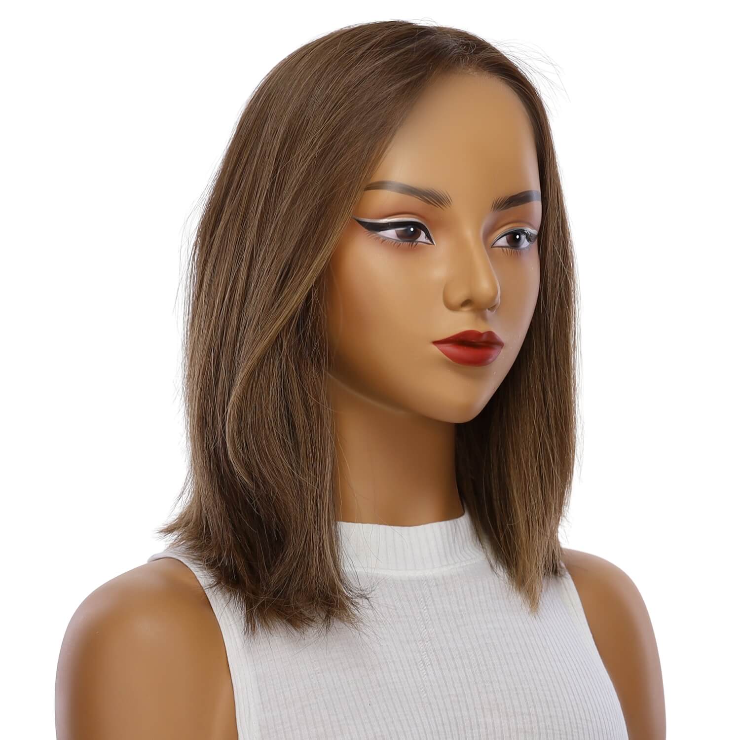 13" Victoria Silk Top Wig Medium Brown Babylight