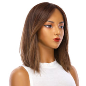 13" Victoria Silk Top Wig Medium Brown Balayage