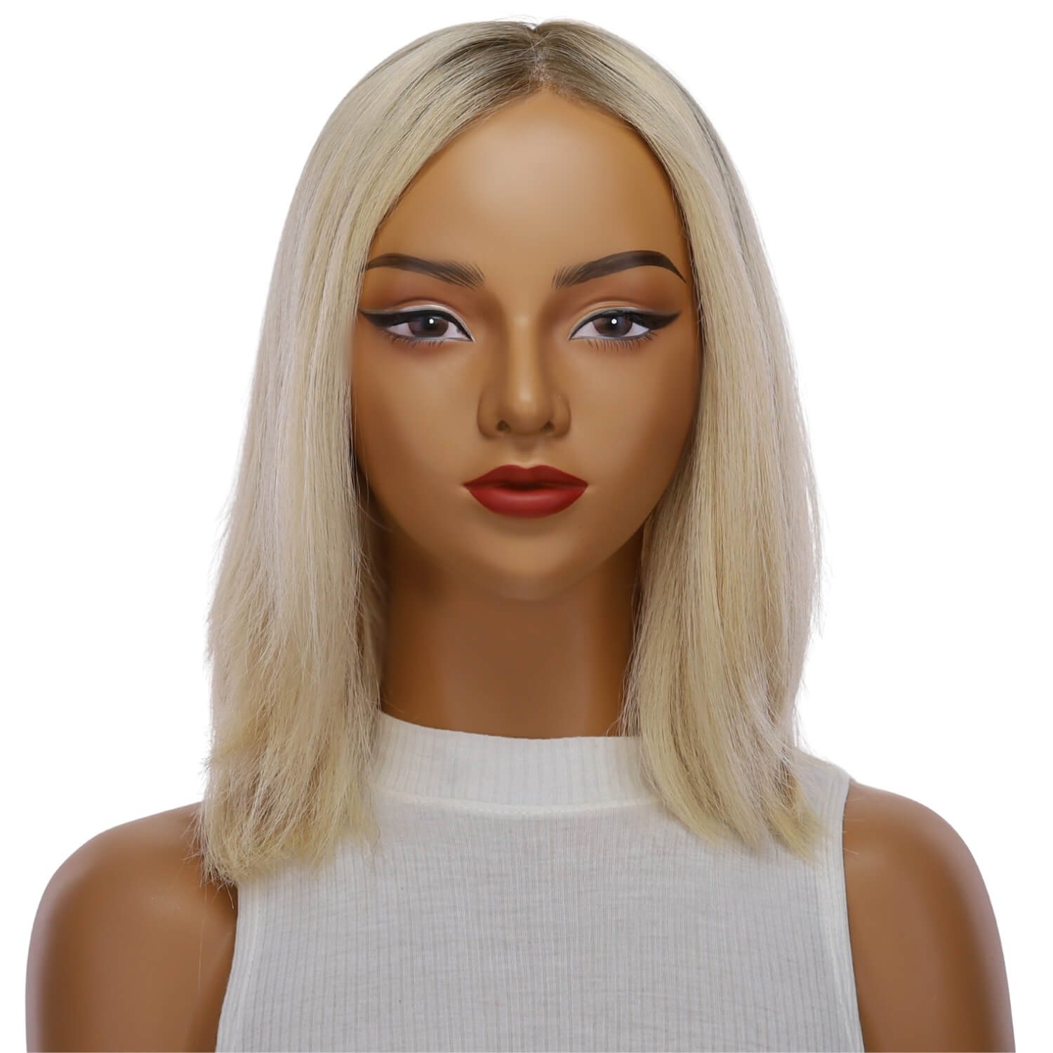 13" Victoria Silk Top Wig Platinum Blonde 2.0