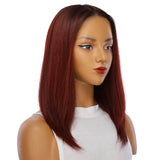 13" Victoria Silk Top Wig Merlot Red