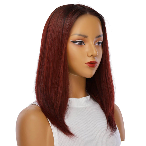 Grace Silk Top Wig Merlot Red