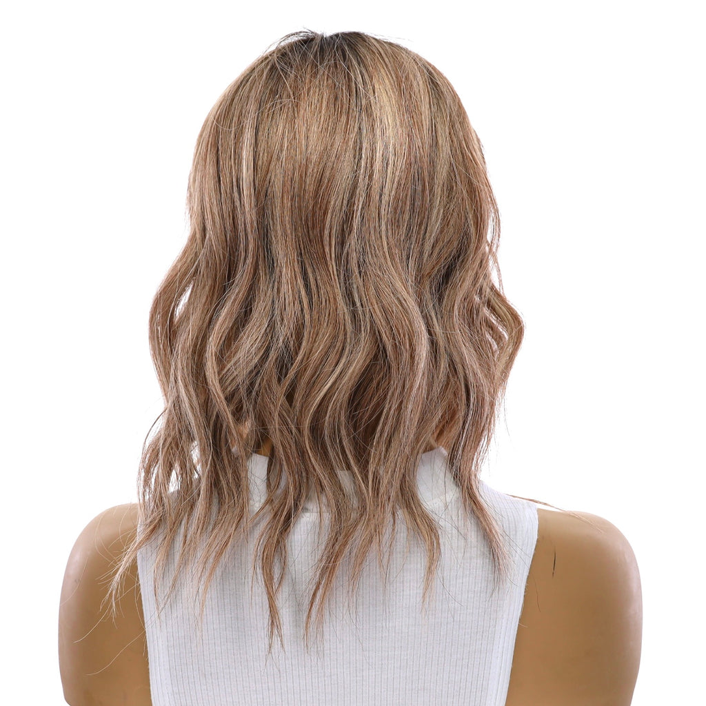 14" Topaz Lace Top Topper Ashy Blonde w/ Highlights