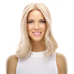 14" Topaz Lace Top Topper Platinum Blonde w/ No Rooting