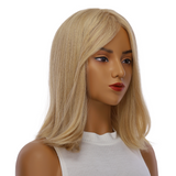 14" Emerald Silk Top Topper Golden Blonde w/ No Rooting