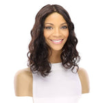 14" Topaz Lace Top Topper Natural Black Wavy