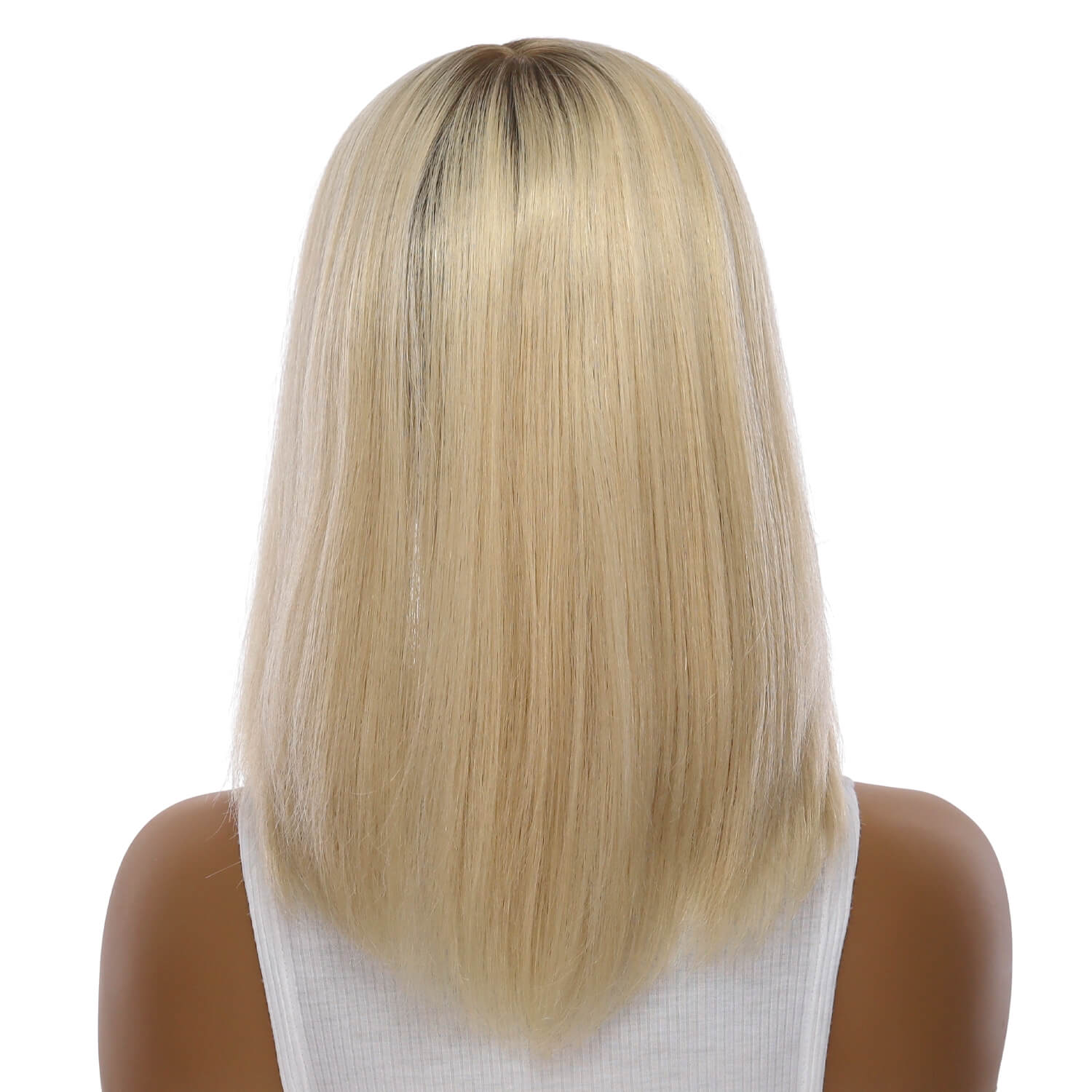 14" Emerald Silk Top Topper Platinum Blonde 2.0