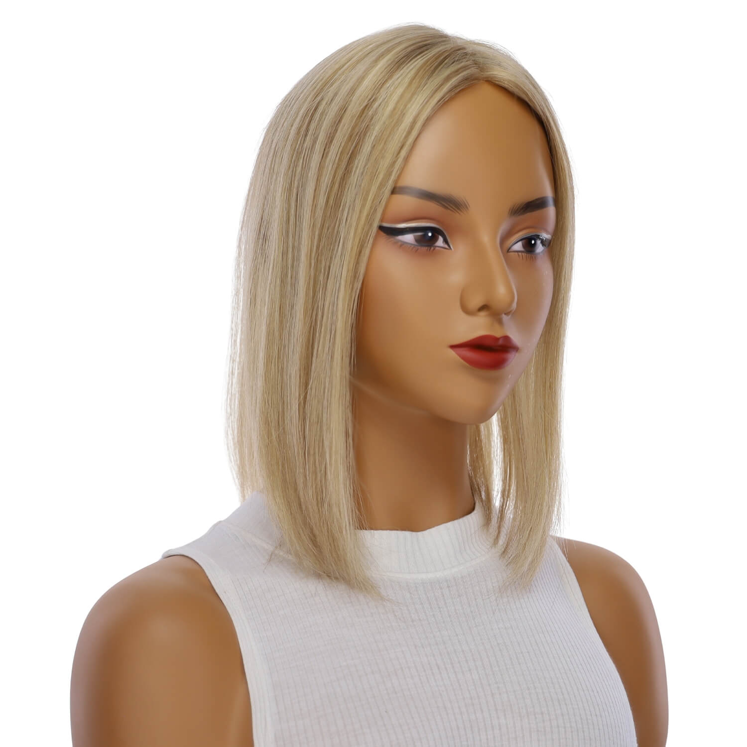 14" Topaz Lace Top Topper Ash Blonde w/ No Rooting