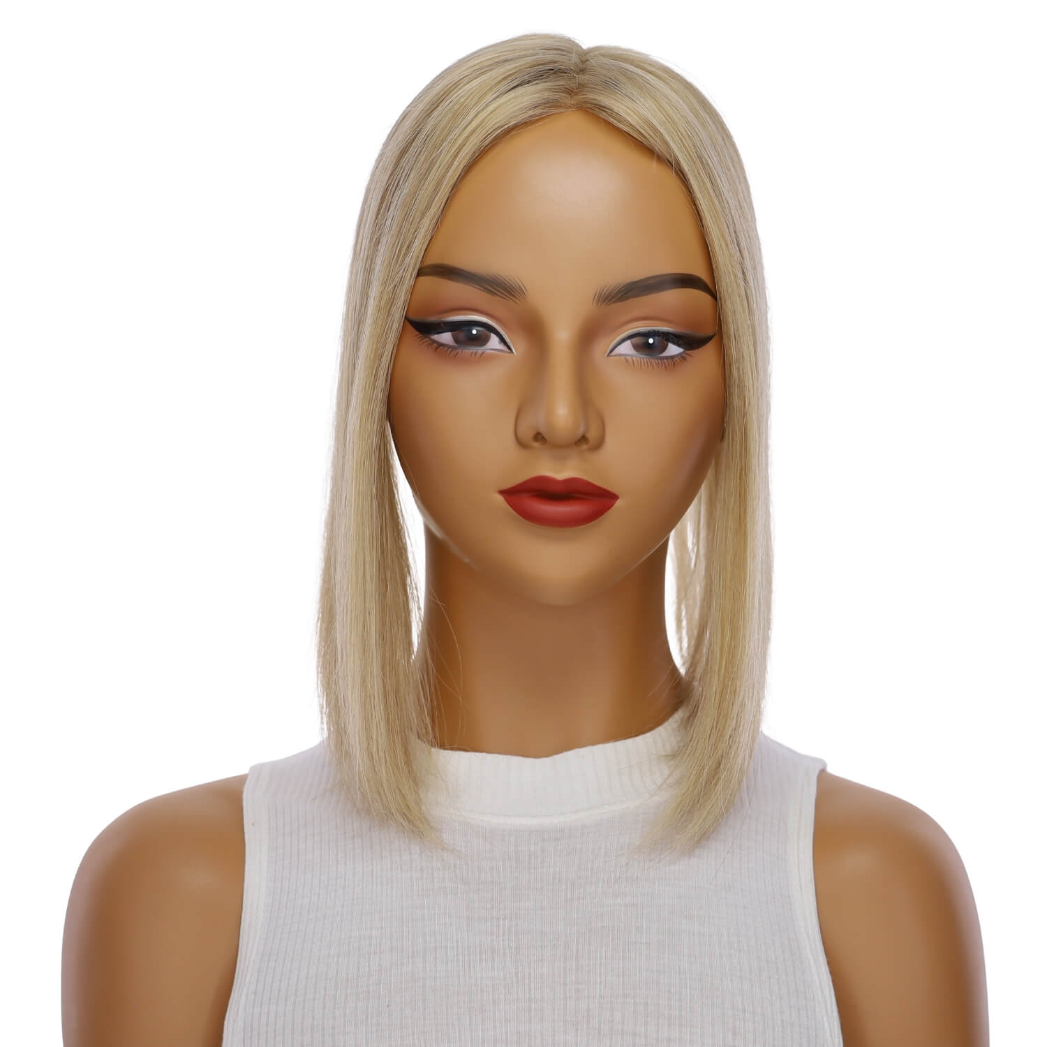14" Topaz Lace Top Topper Ash Blonde w/ No Rooting