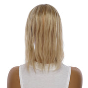 14" Topaz Lace Top Topper Ash Blonde Wavy