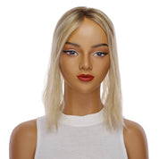 14" Topaz Lace Top Topper Ash Blonde Wavy