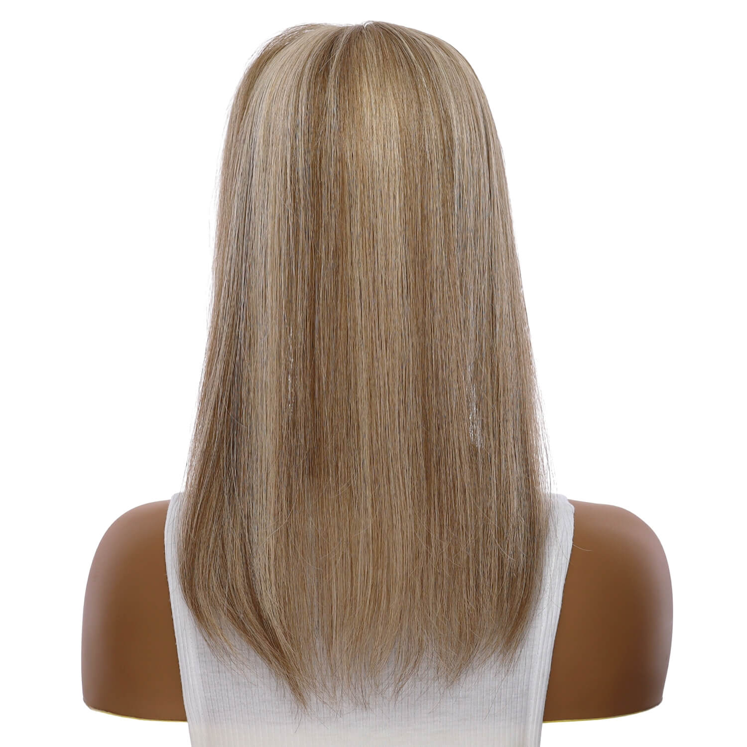 14" Topaz Lace Top Topper Ashy Blonde w/ Highlights w/ No Rooting