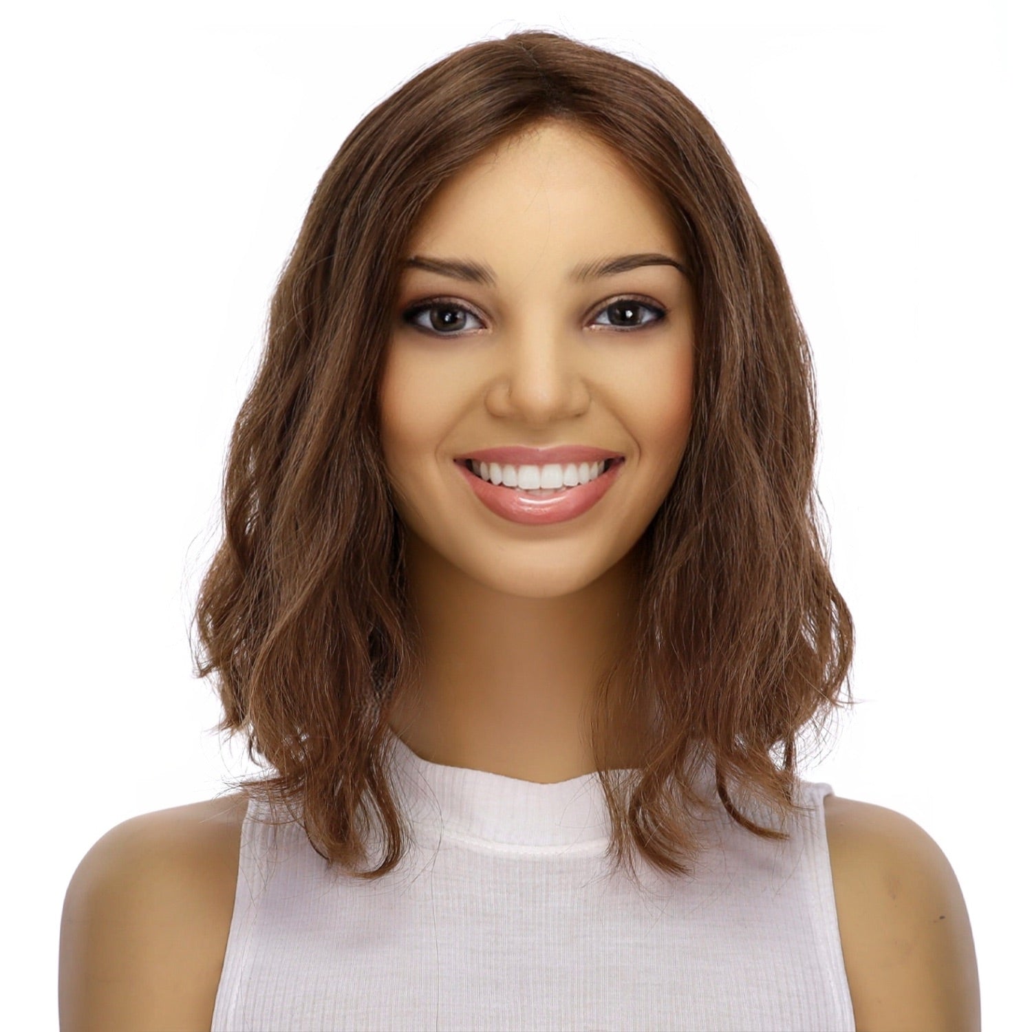14" Divine Luxe Lace Top Wig #10 Neutral Light Brown Wavy