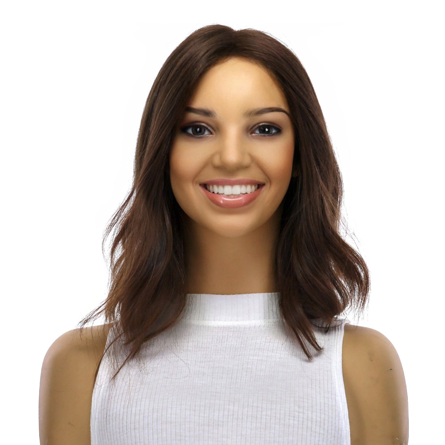 14" Divine Luxe Lace Top Wig #8 Warm Medium Brown