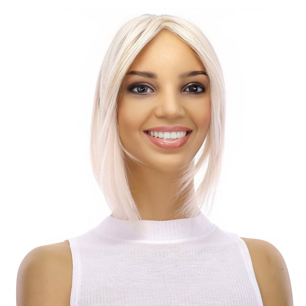 9" Fringe Topper Ice Blonde