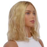 14" Topaz Lace Top Topper Golden Blonde Wavy
