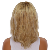 14" Topaz Lace Top Topper Golden Blonde Wavy