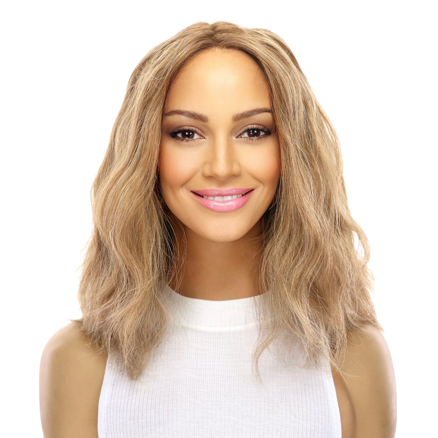 16" Divine Lace Top Wig Medium Blonde Wavy
