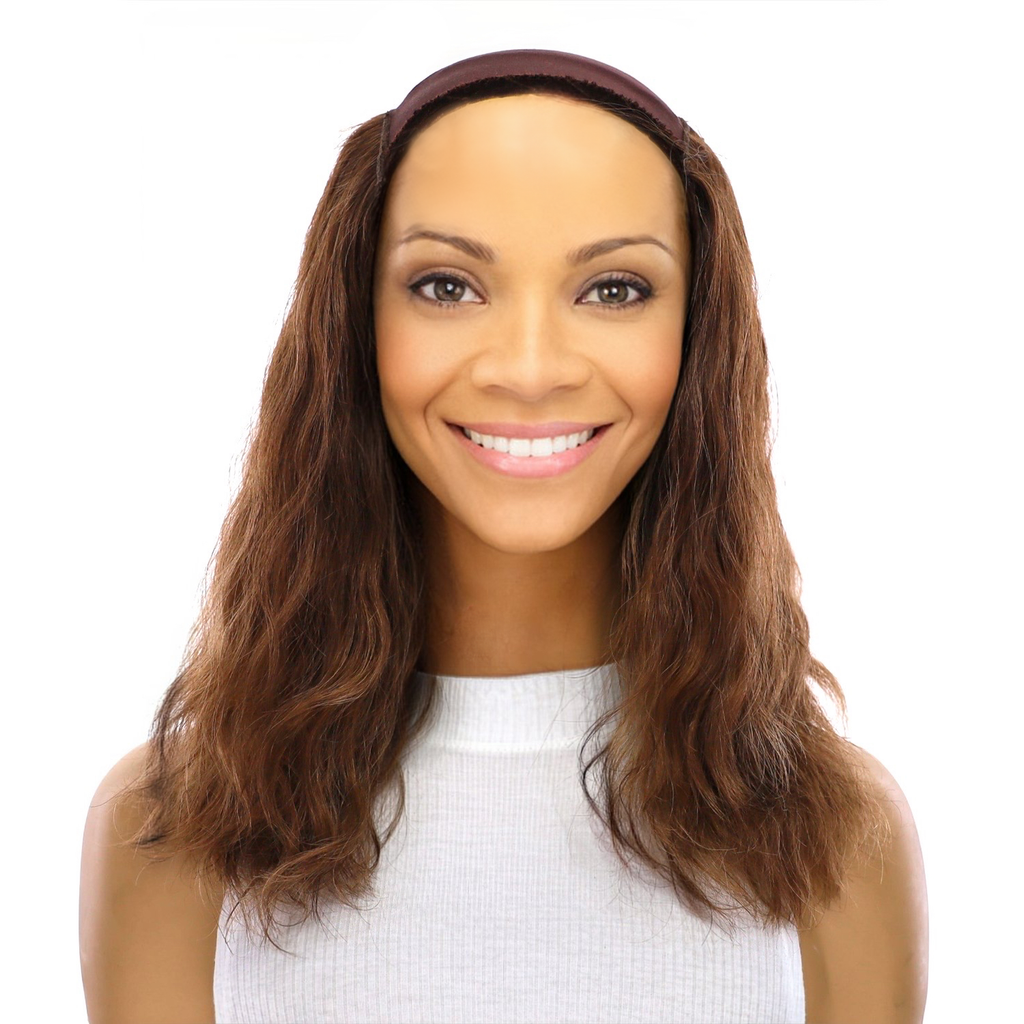 16" HatFall Wig Medium Brown Babylight Wavy