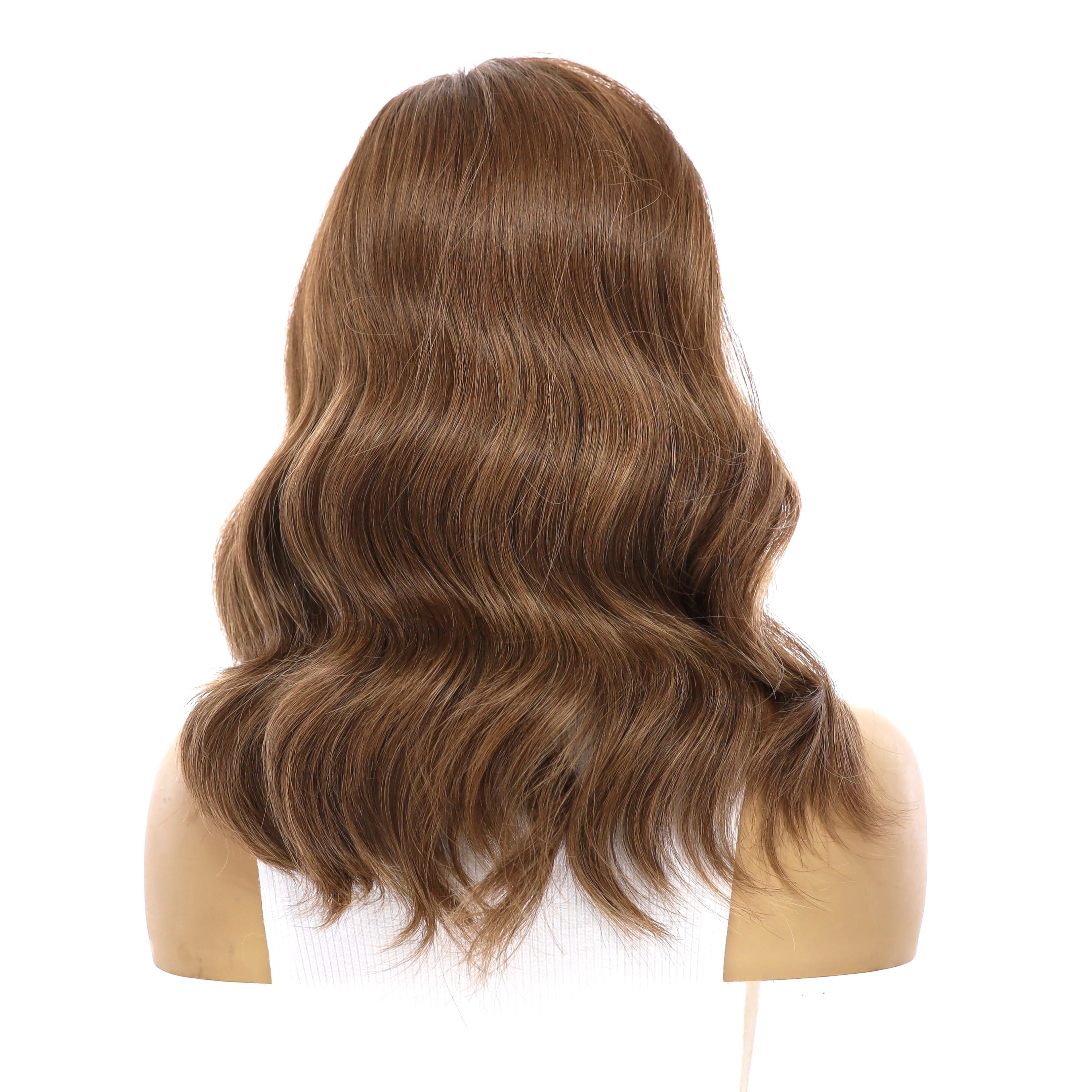 16" Ponytail Silk Part Wig Medium Brown Babylight