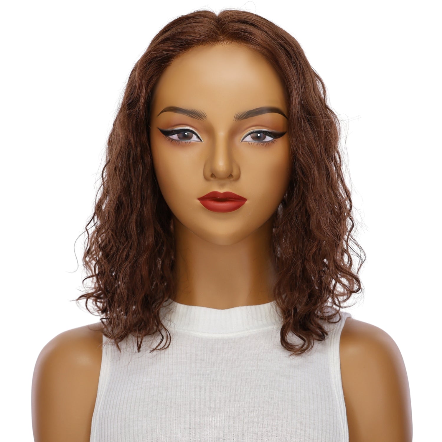 16" Divine Lace Top Topper Auburn Wavy