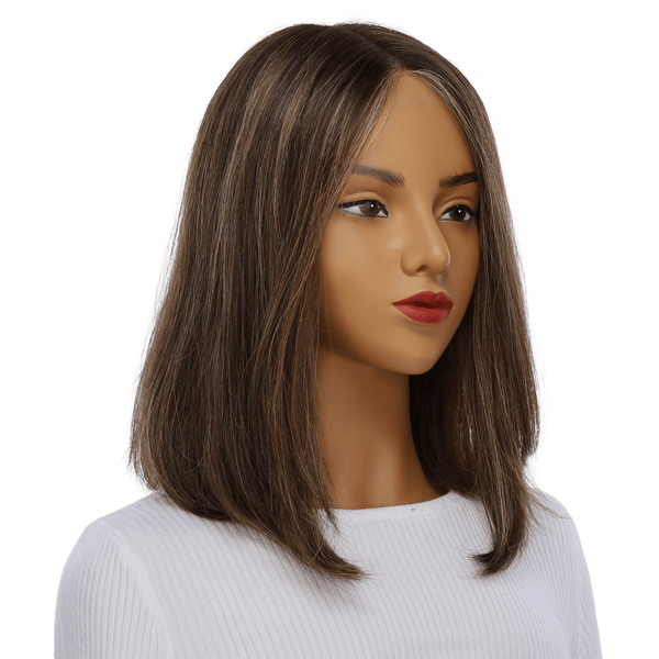 16" Divine Lace Top Topper Dark Brown w/ Highlights
