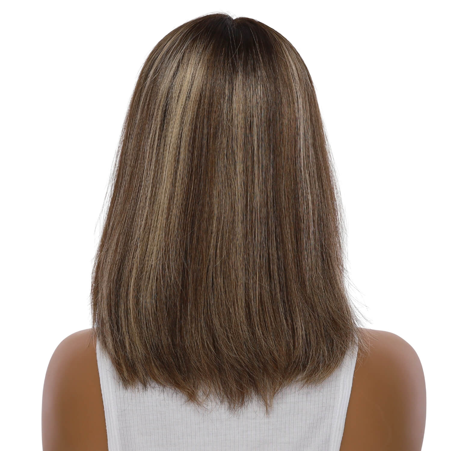 16" Divine Lace Top Topper Medium Brown w/ Highlights
