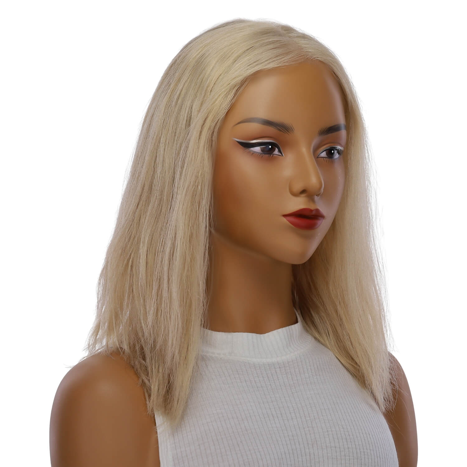 16" Divine Lace Top Wig Beige Blonde w/ No Rooting Wavy