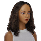 16" Divine Lace Top Wig Soft Black w/ Highlights Wavy