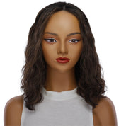 16" Divine Lace Top Wig Soft Black w/ Highlights Wavy