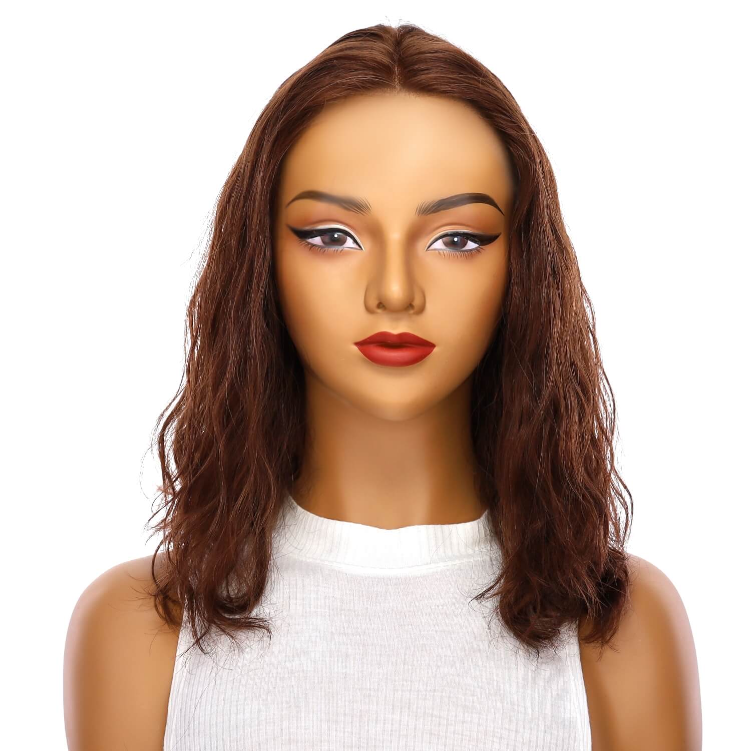 16" Divine Lace Top Wig Auburn Wavy