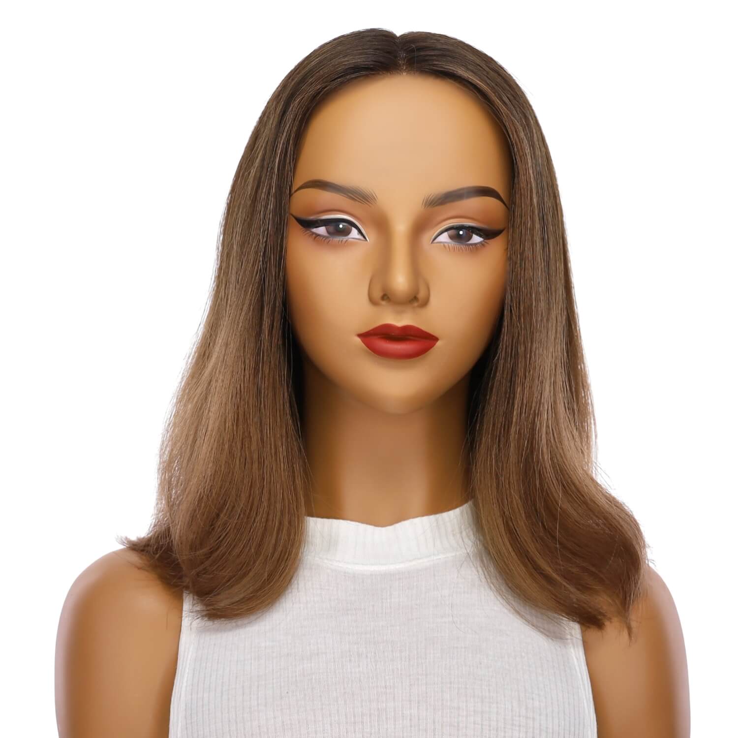 16" Divine Lace Top Wig Dark Brown Ombre