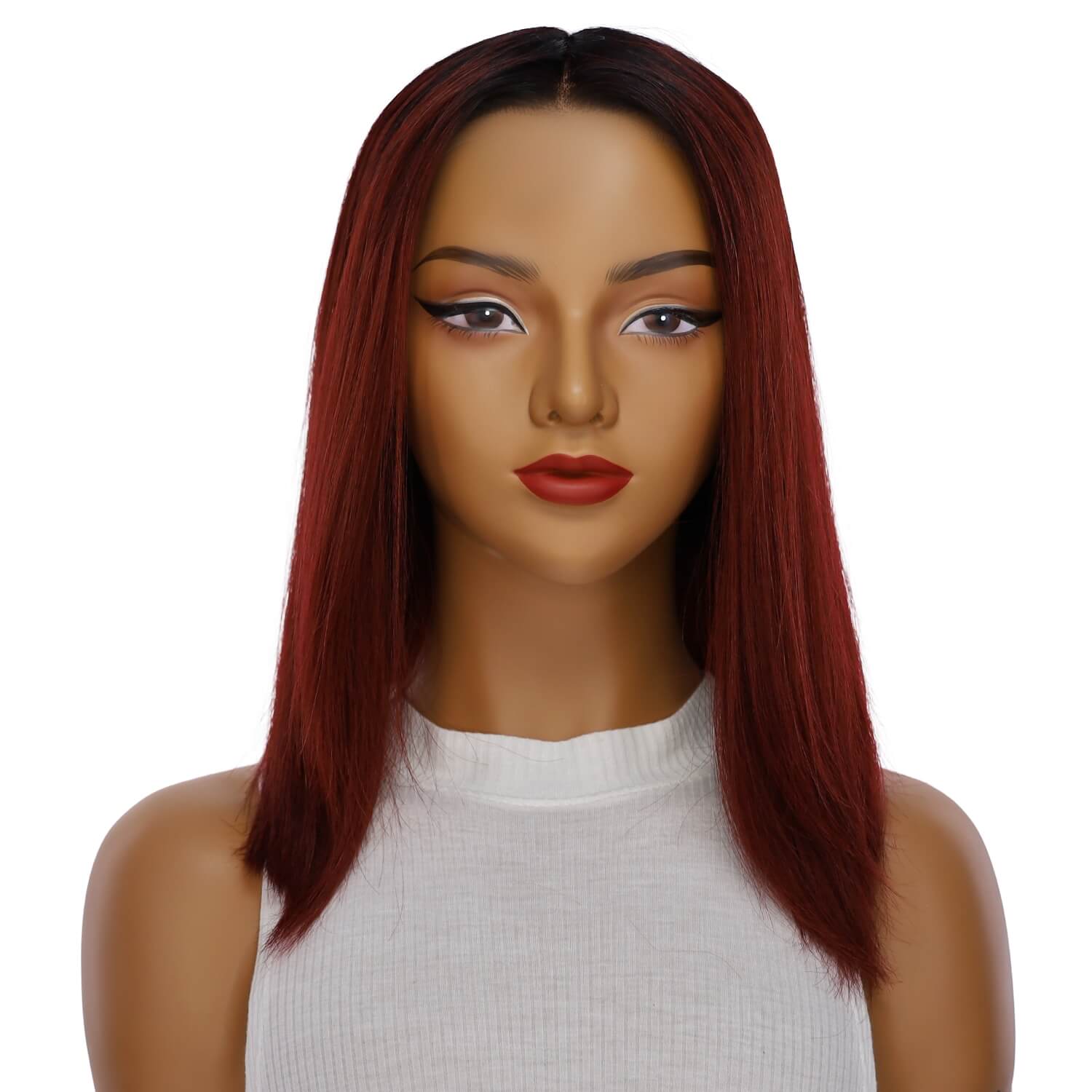 16" Divine Lace Top Wig Merlot Red