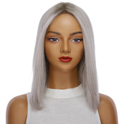 16" Divine Lace Top Wig Silver Smoke