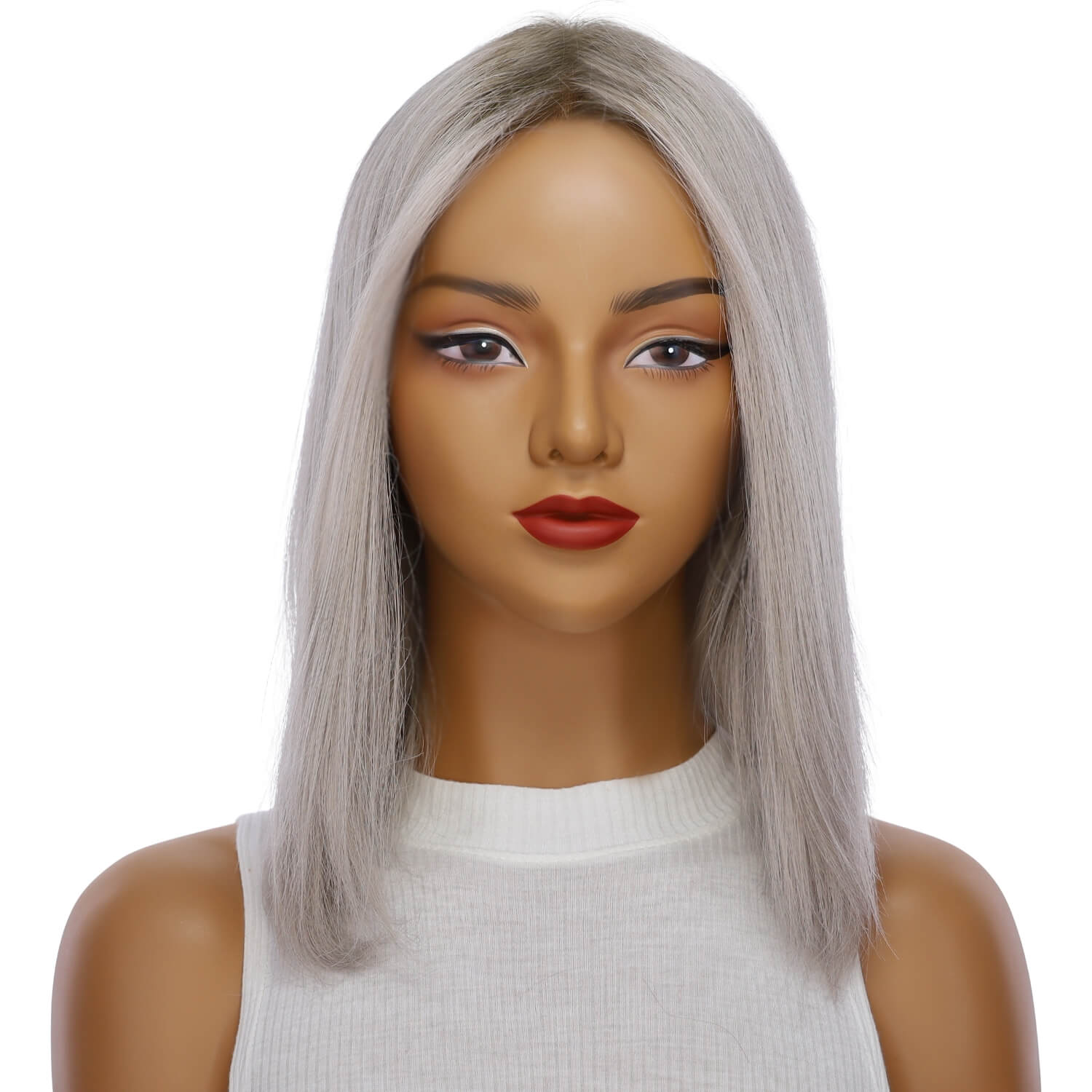 16" Divine Lace Top Wig Silver Smoke