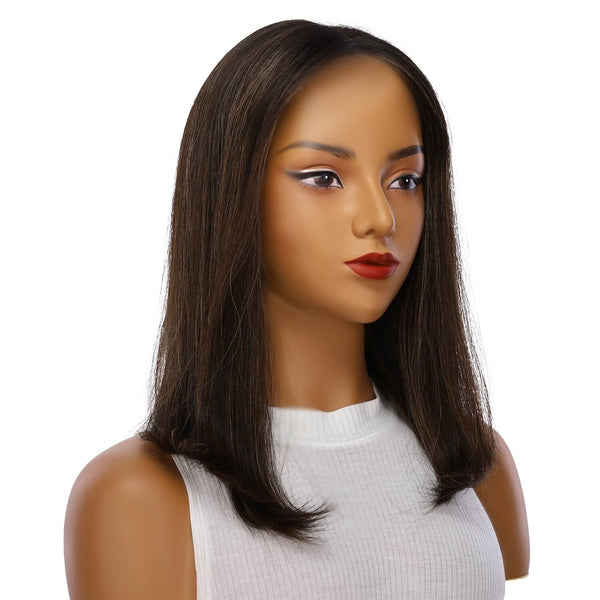16" Divine Lace Top Wig Soft Black w/ Highlights