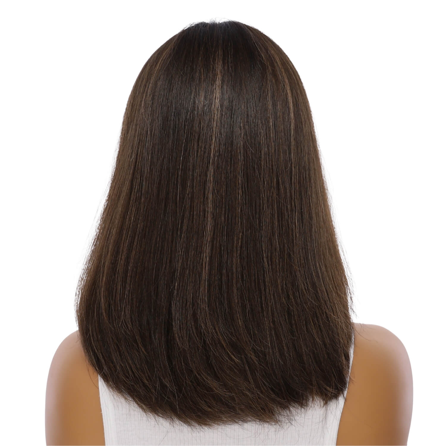 16" Divine Lace Top Wig Soft Black w/ Highlights