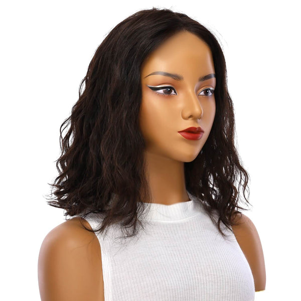 16" Divine Lace Top Wig Soft Black Wavy