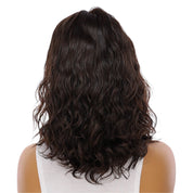 16" Divine Lace Top Wig Soft Black Wavy